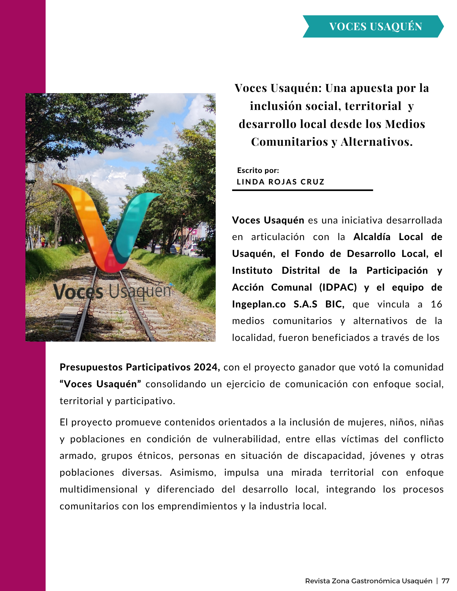 Voces Usaquén y Fondo Chikaná — 2024