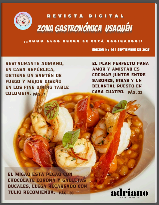 Portada de Edición N.° 46 de Revista Zona Gastronómica Usaquén