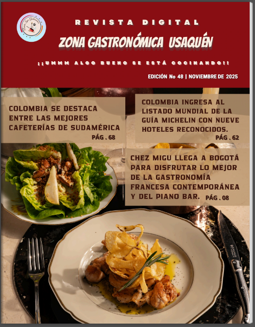 Portada de Edición N.° 48 de Revista Zona Gastronómica Usaquén